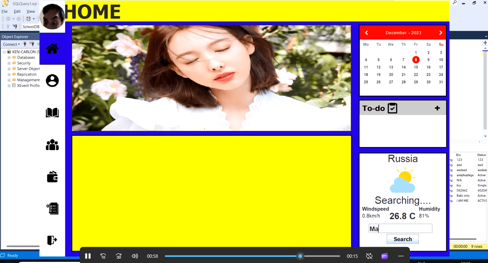 E-learning copy UI using Java Swing